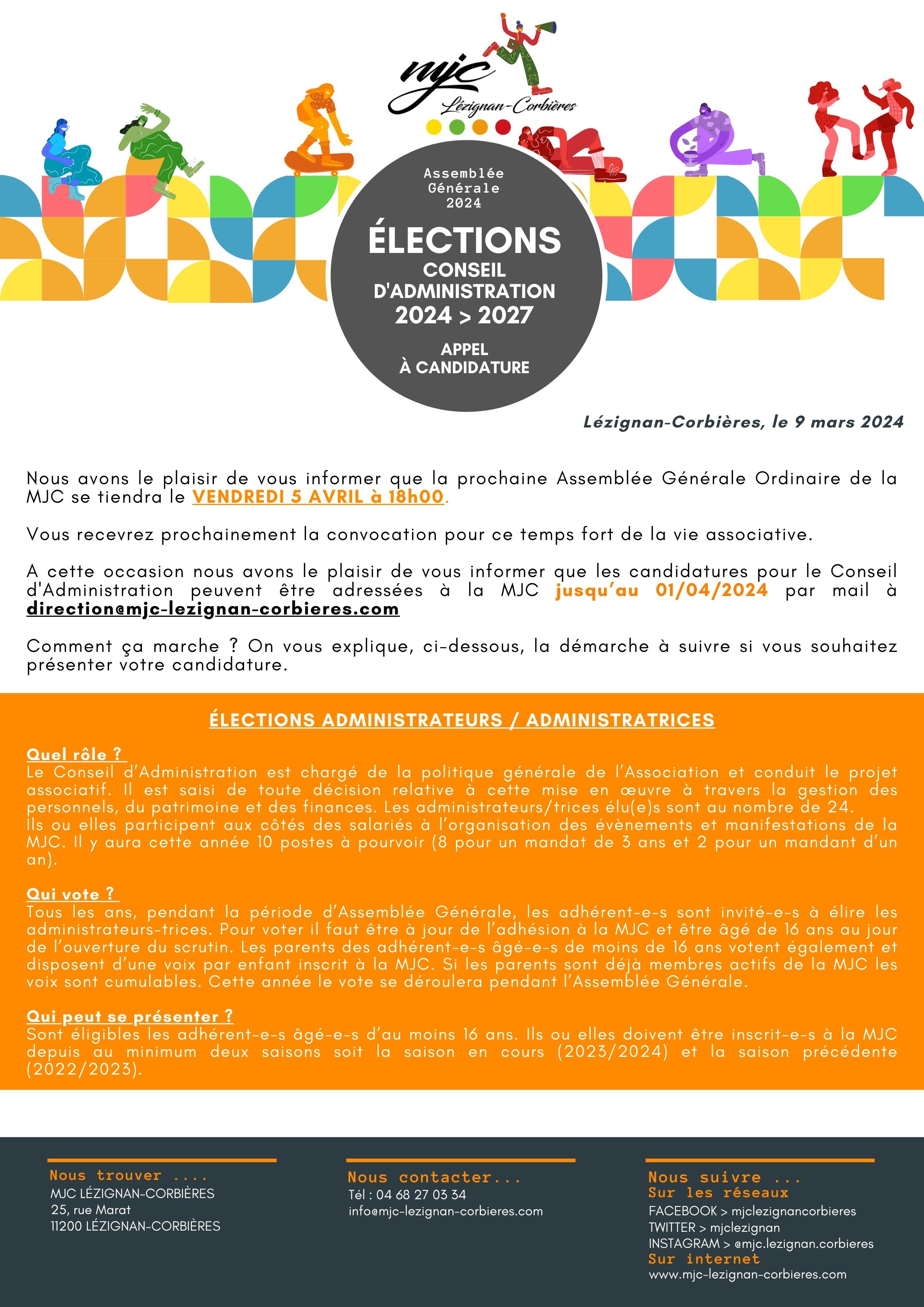 ASSEMBLÉE GÉNÉRALE 2024 ASSEMBLÉE GÉNÉRALE 2024