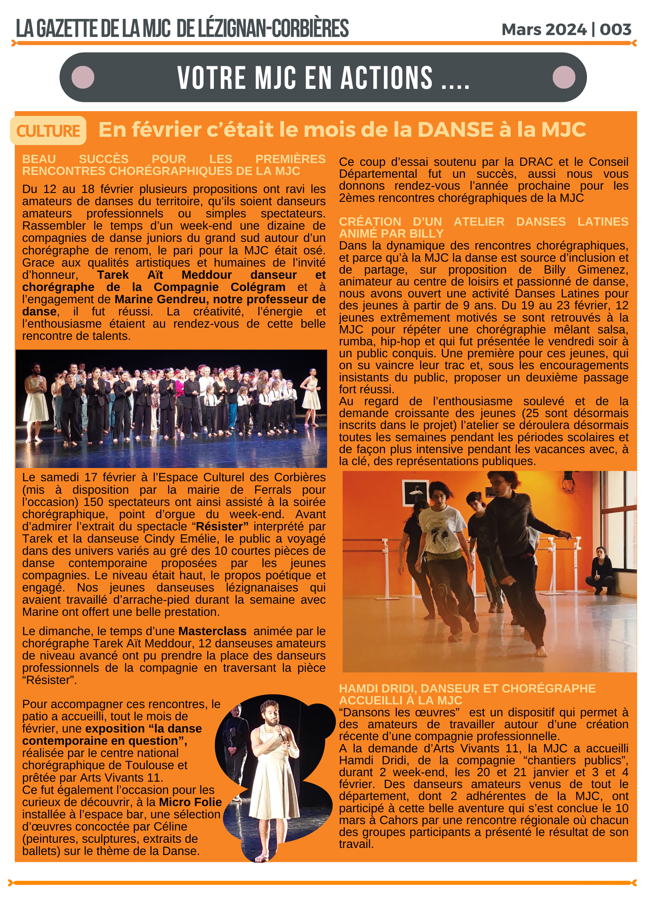 LA GAZETTE | Mars 2024 LA GAZETTE | Mars 2024