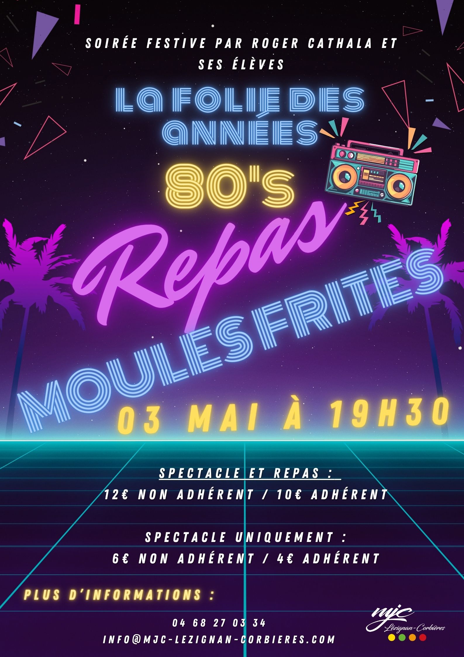 Soirée années 80 à la MJC