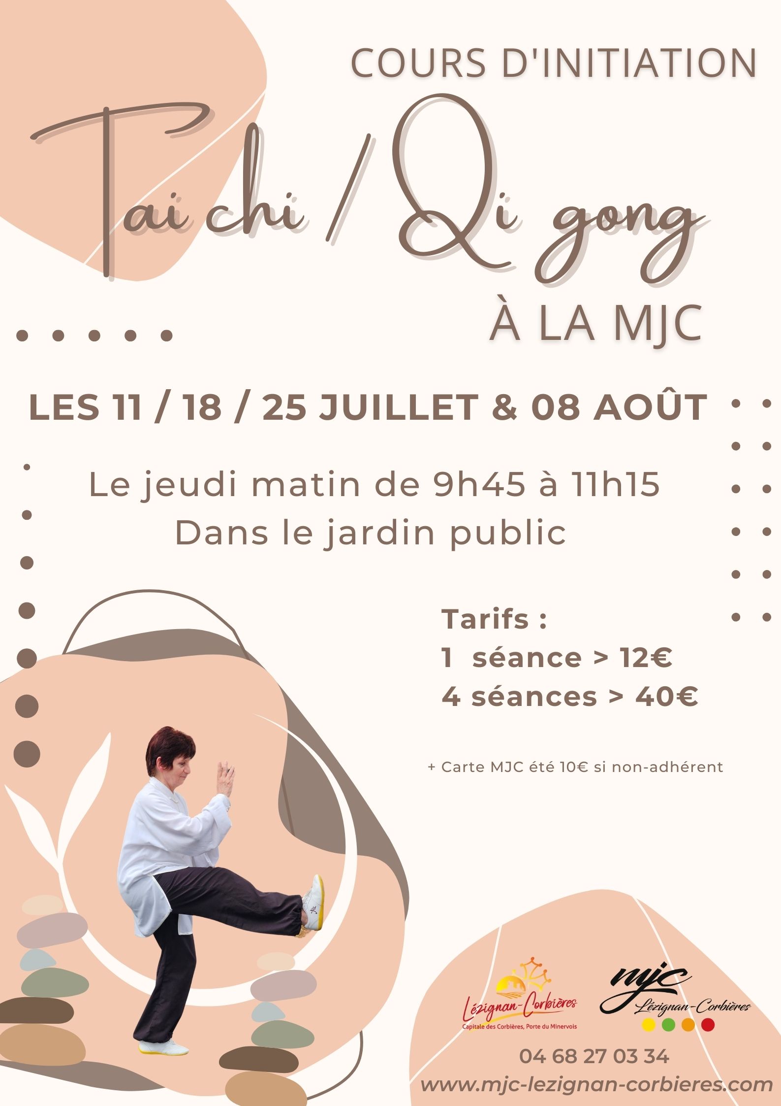 Stage de Taï chi au jardin public