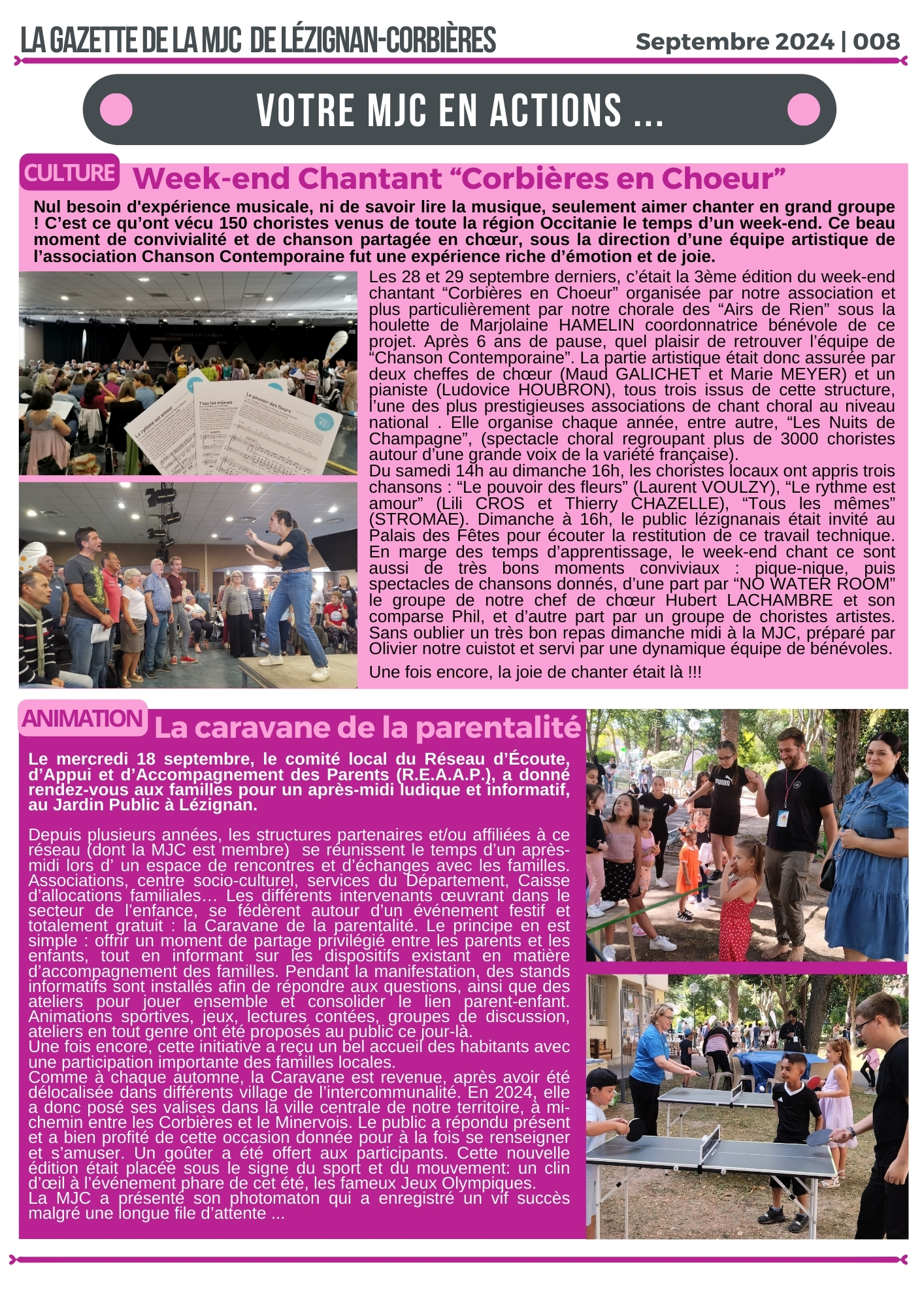 LA GAZETTE | Septembre 2024 LA GAZETTE | Septembre 2024