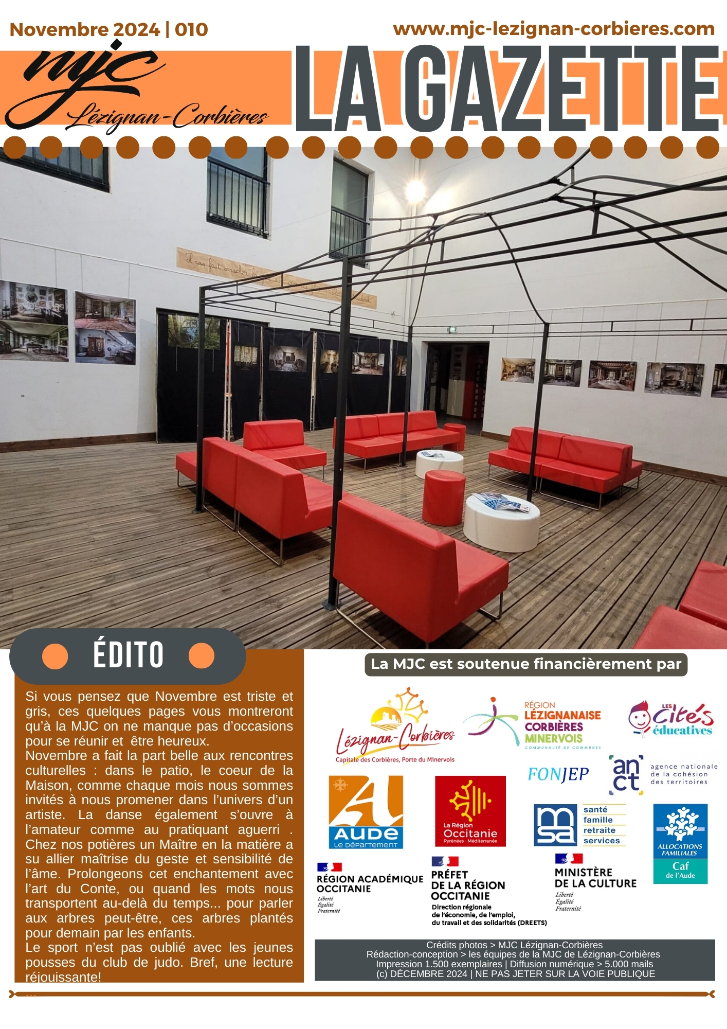 LA GAZETTE | Novembre 2024 LA GAZETTE | Novembre 2024