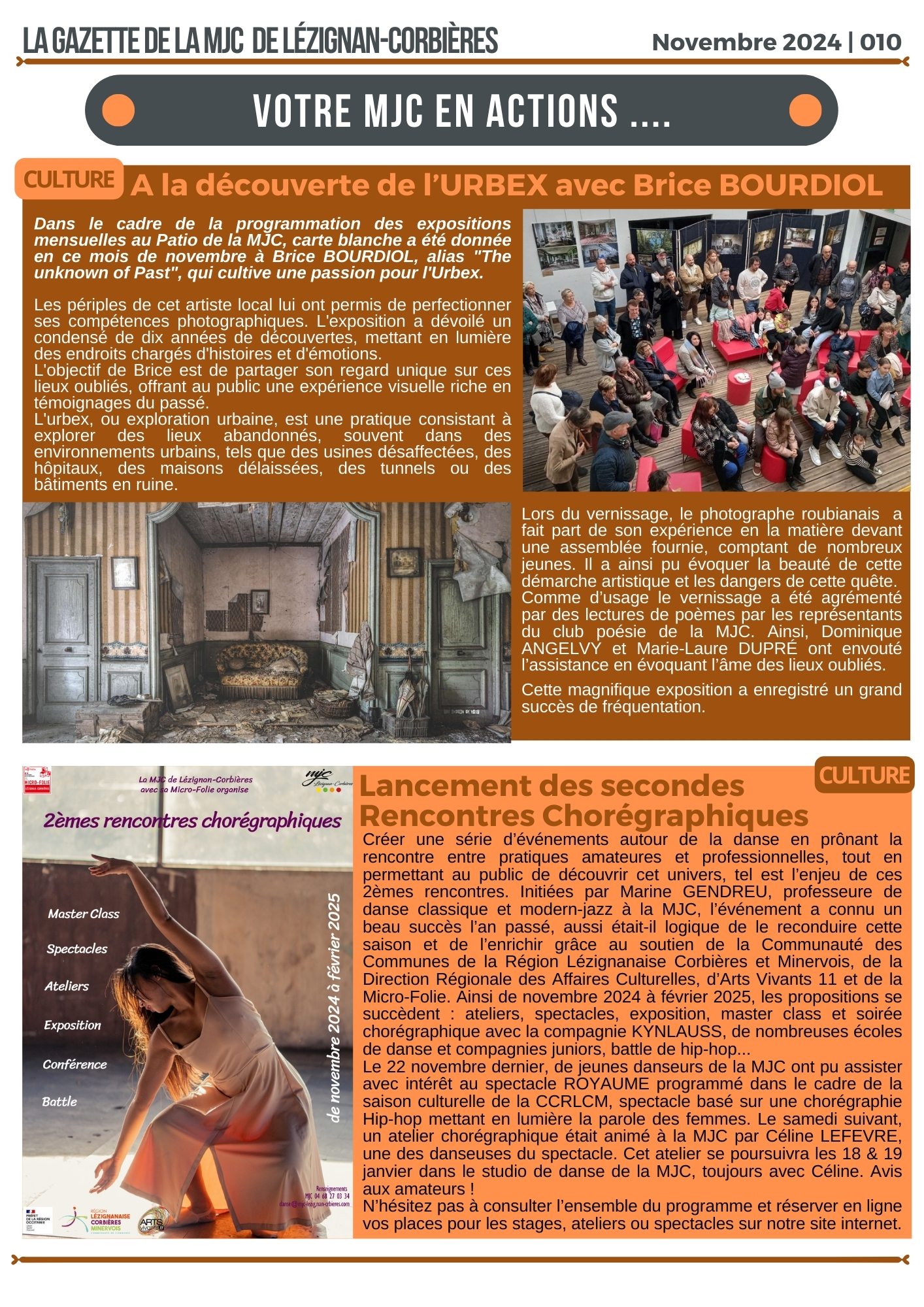 LA GAZETTE | Novembre 2024 LA GAZETTE | Novembre 2024
