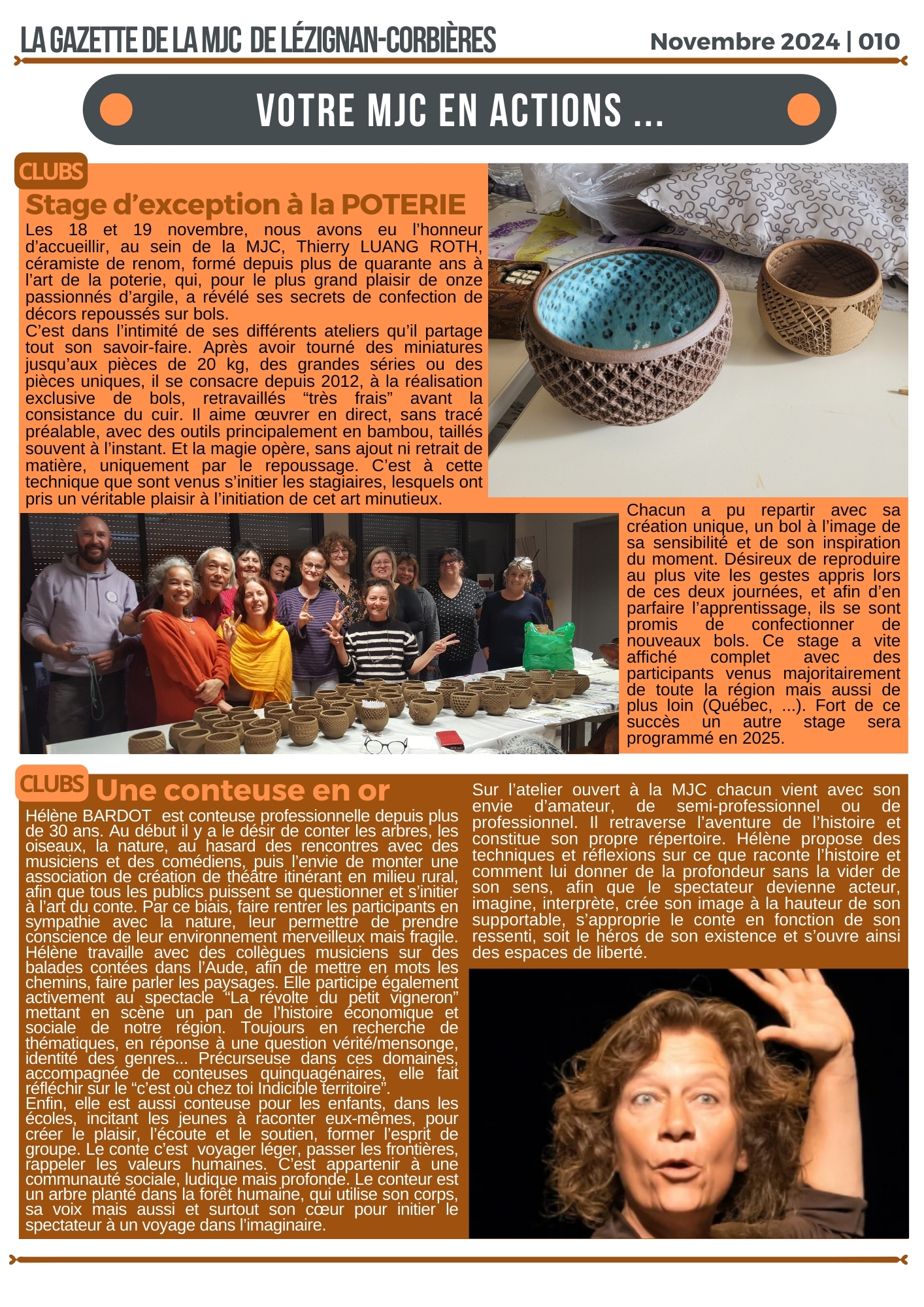 LA GAZETTE | Novembre 2024 LA GAZETTE | Novembre 2024