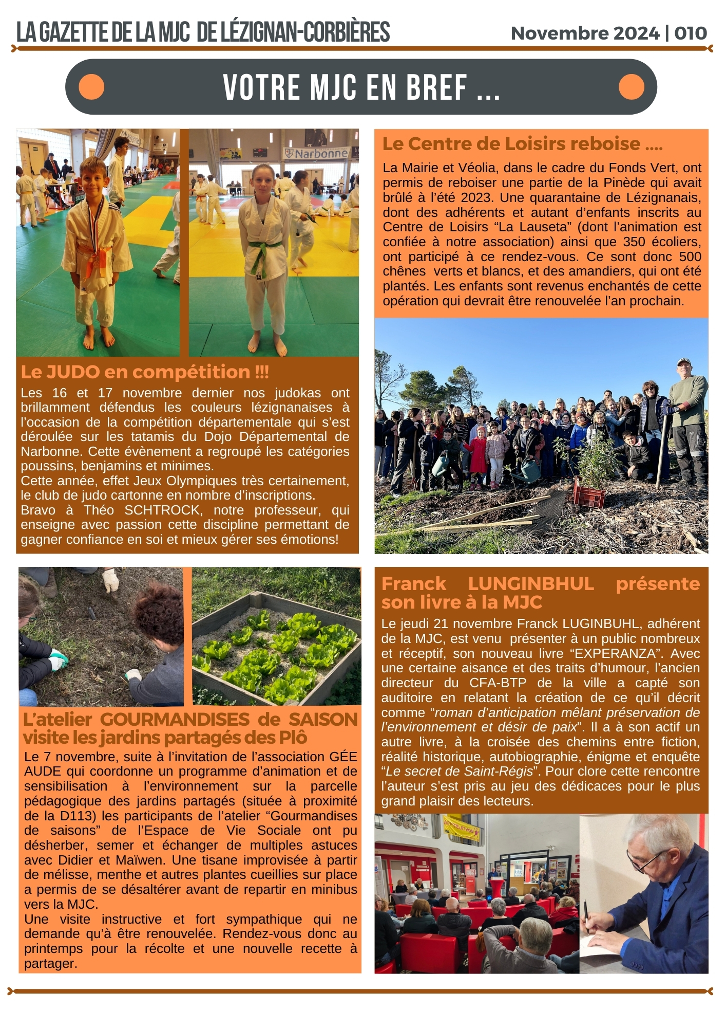 LA GAZETTE | Novembre 2024 LA GAZETTE | Novembre 2024