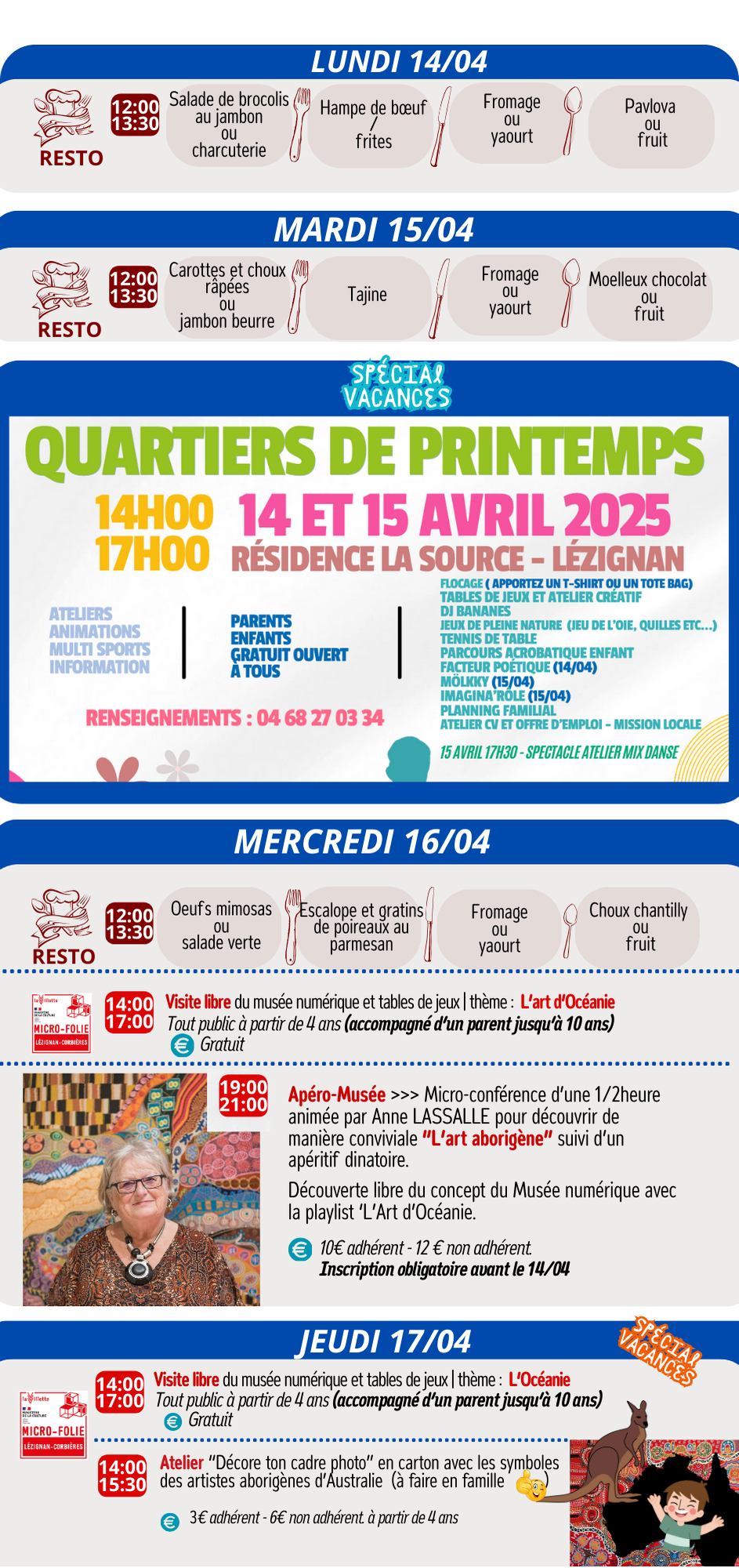LES RENDEZ-VOUS DE LA MJC | AVRIL 2025