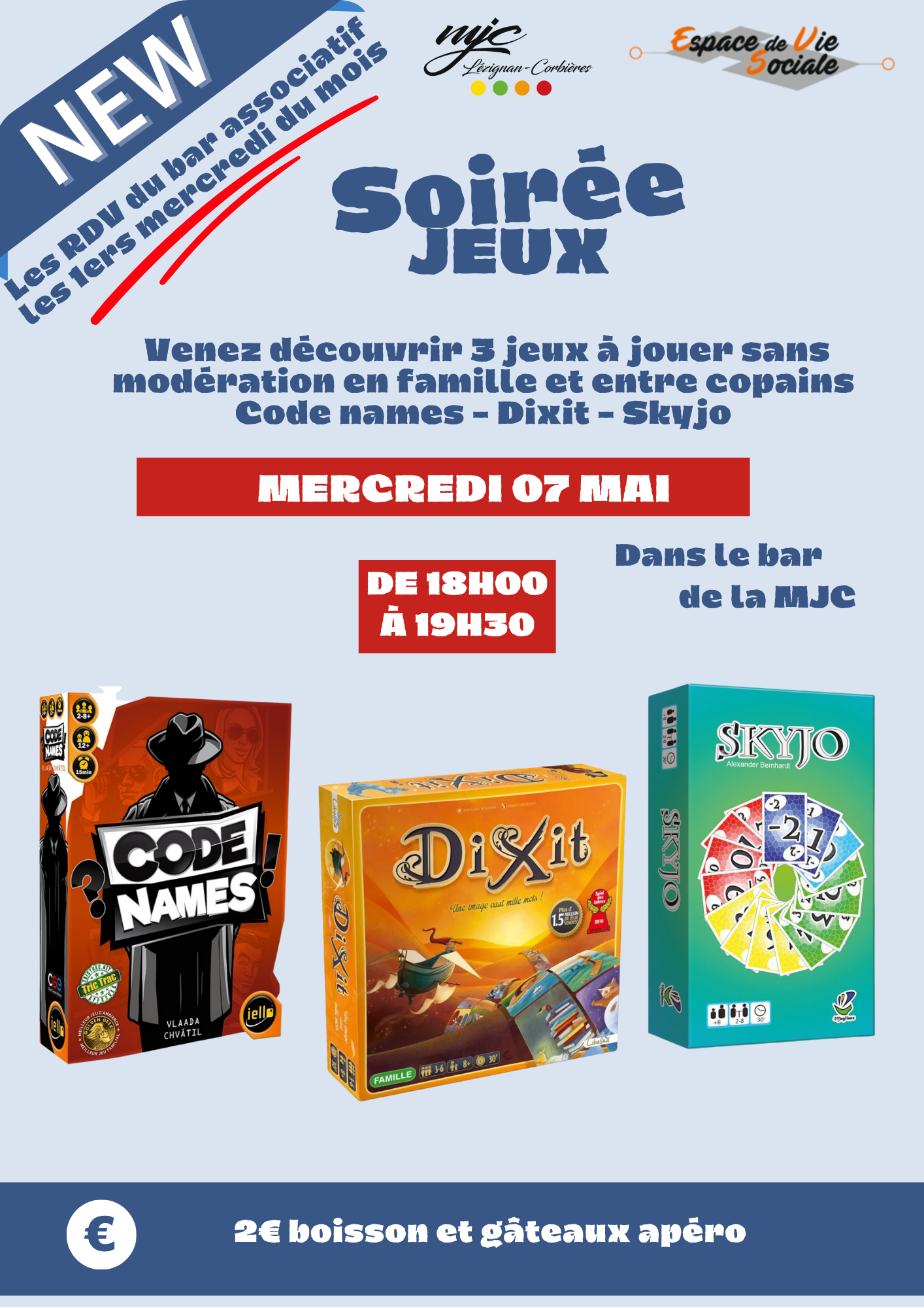 Découvrez des jeux au bar associatif de la MJC