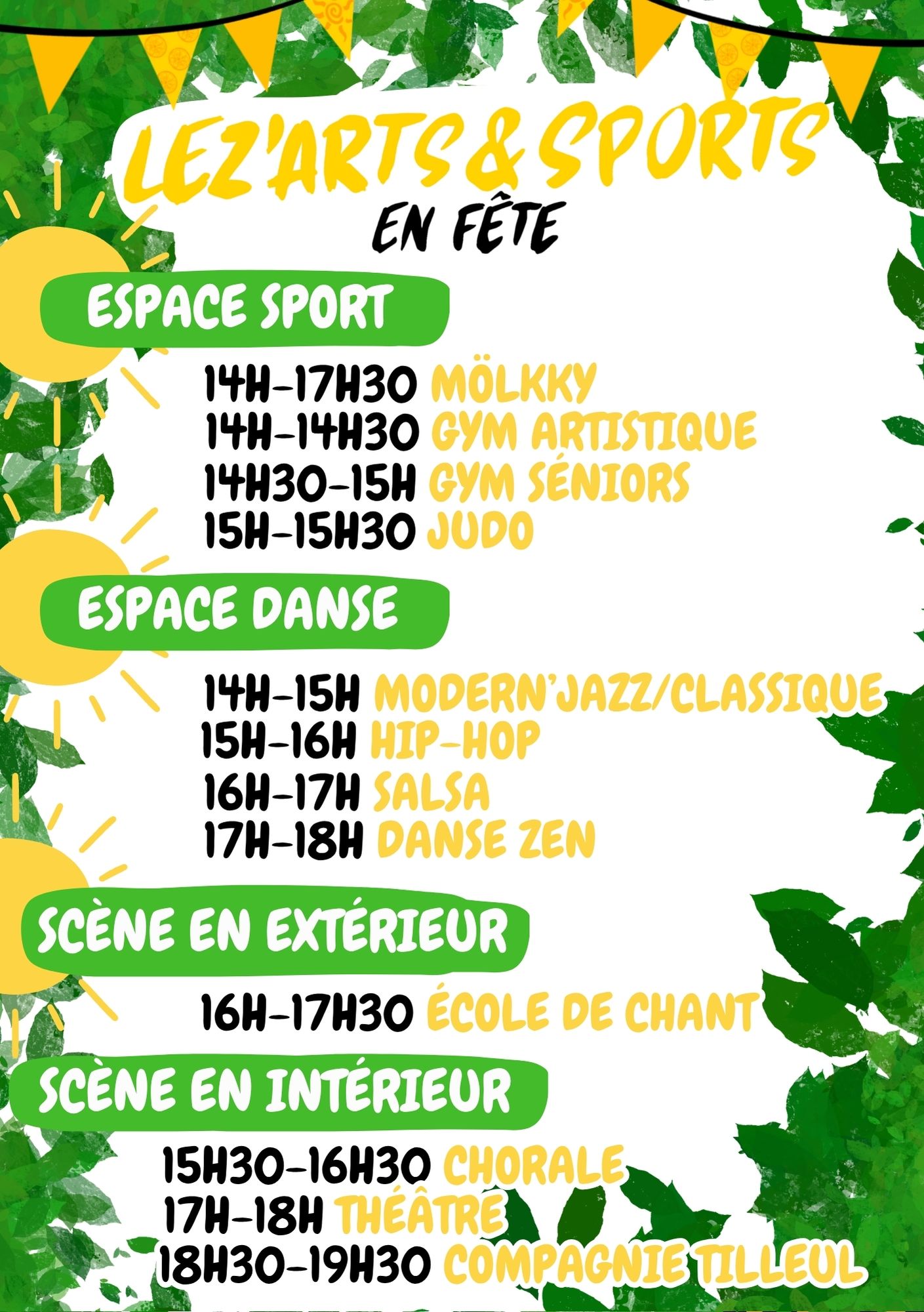 LEZ'ARTS & SPORTS en FETE 2025