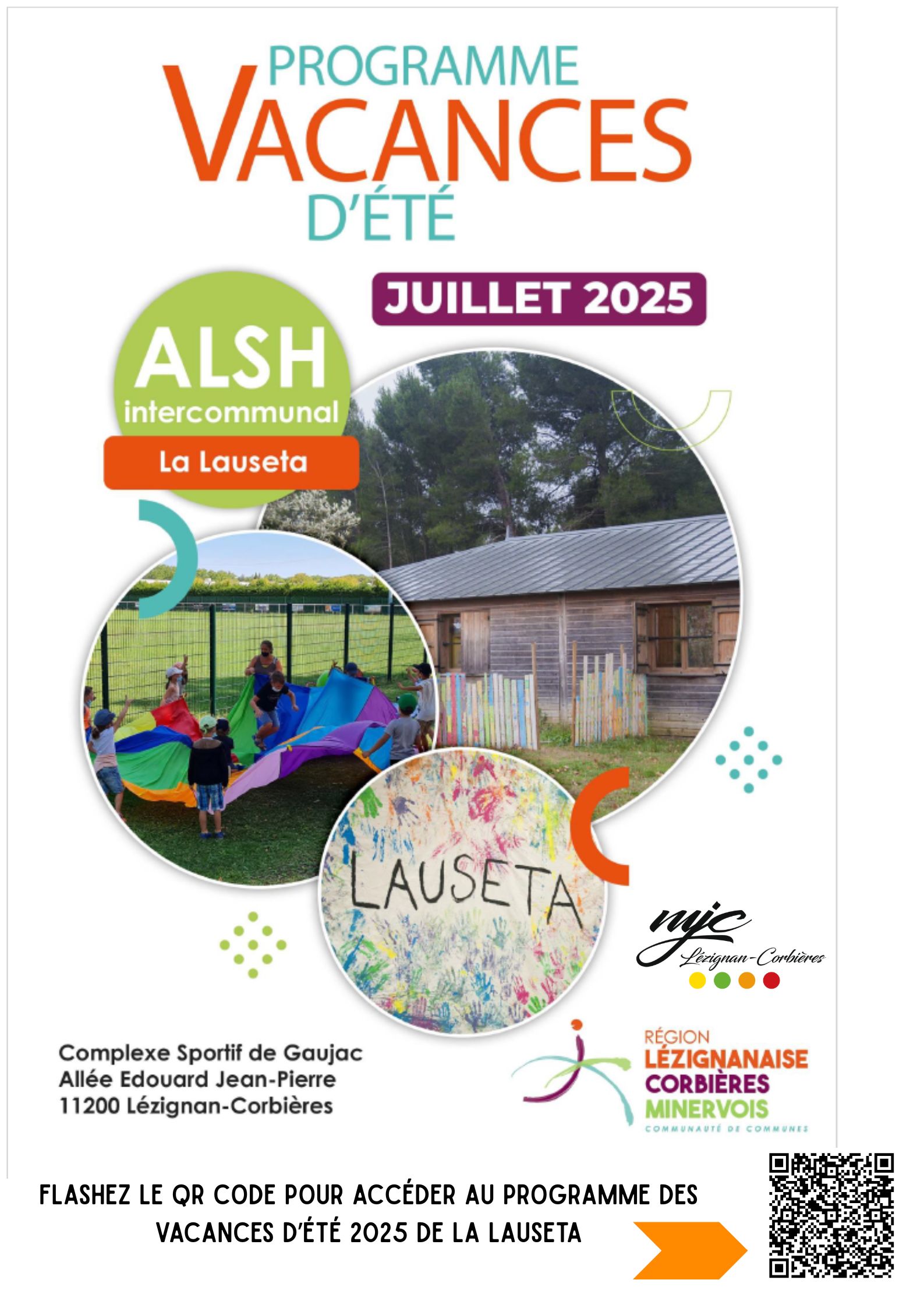 Programme été 2025 Centre de Loisirs La Lauseta