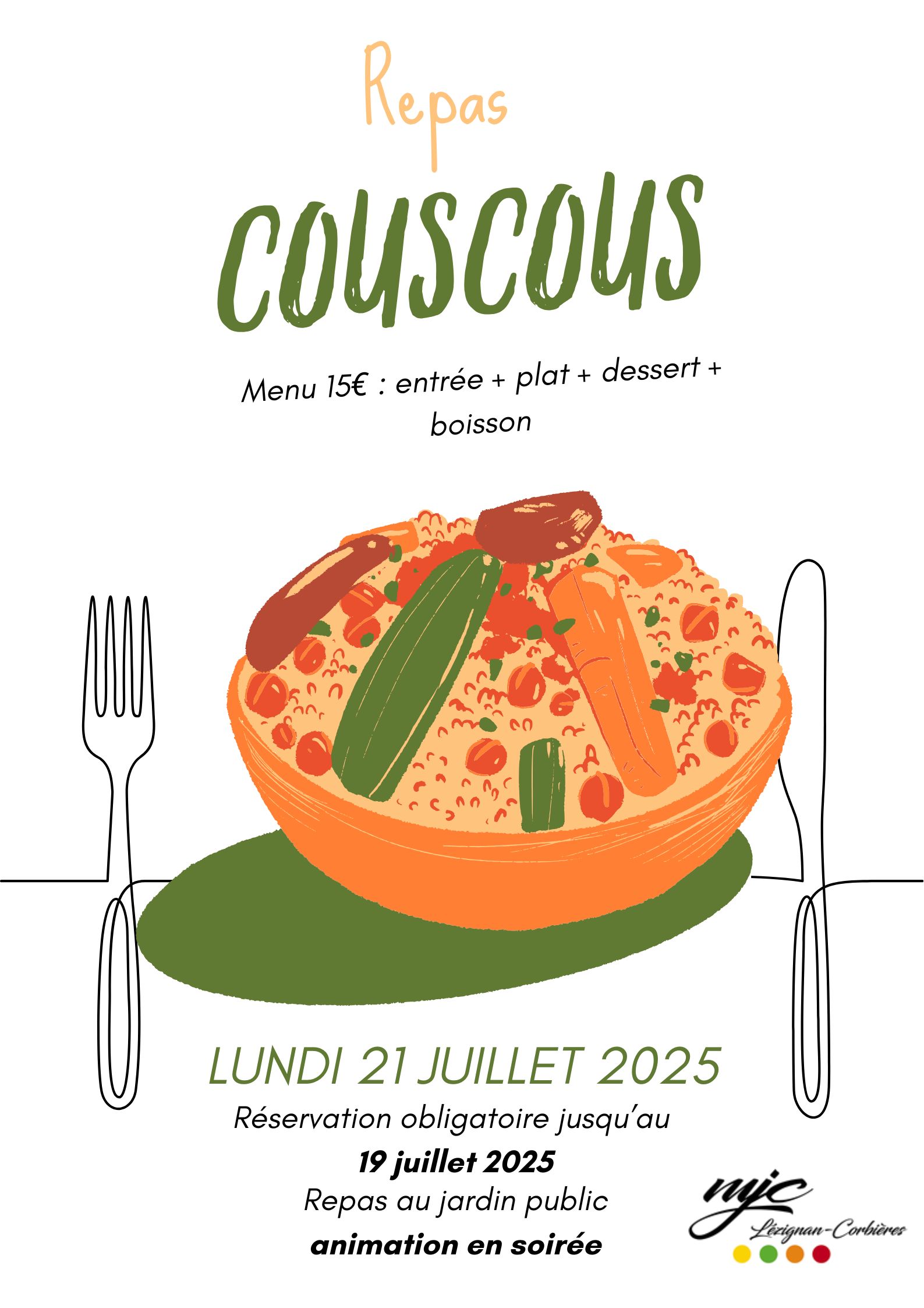 REPAS QUARTIERS D'ÉTÉ 21/07/2025