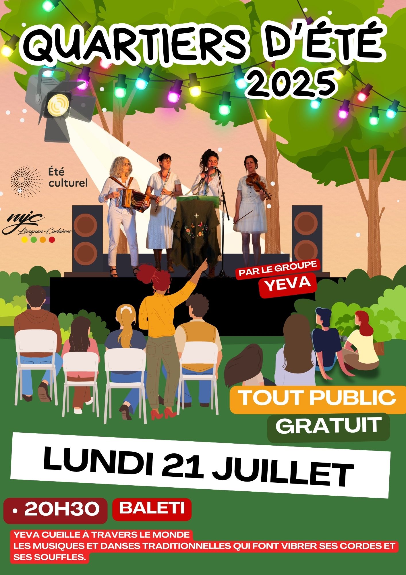 SOIREES QUARTIERS D'ETE MJC 21 ET 22 JUILLET