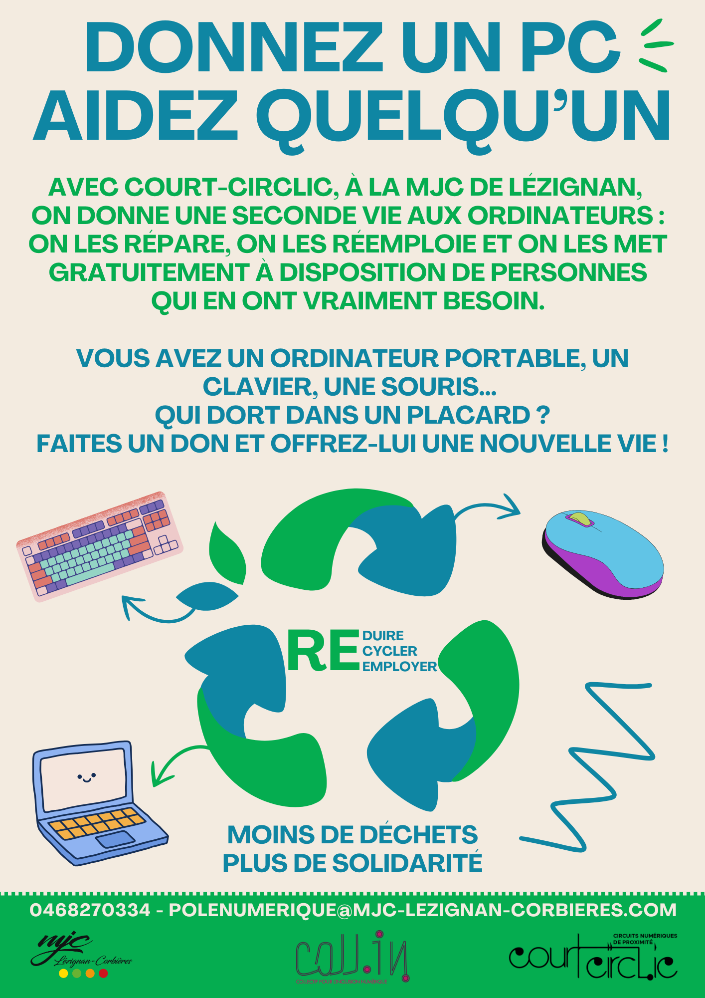 DONNEZ UN PC, AIDEZ QUELQU'UN