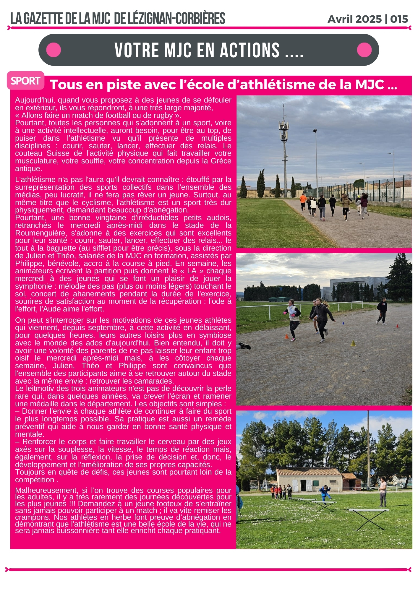 LA GAZETTE | Avril 2025