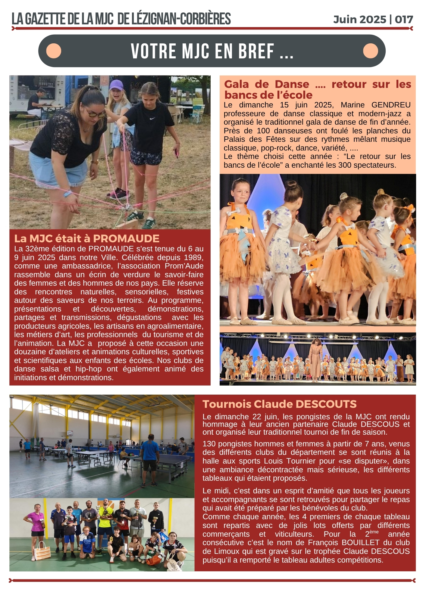 LA GAZETTE | Juin 2025