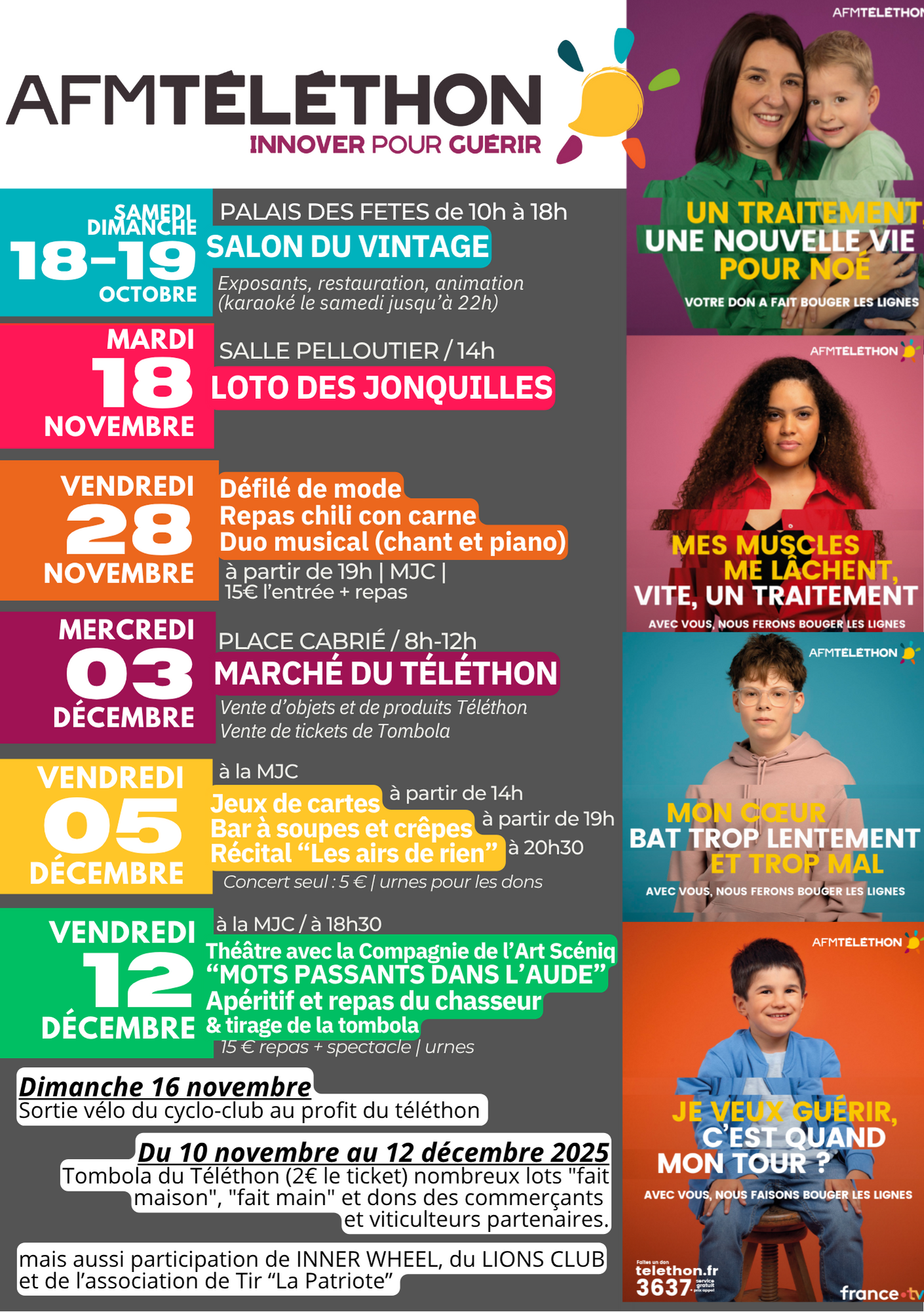 TÉLÉTHON | Lézignan se mobilise !!!!