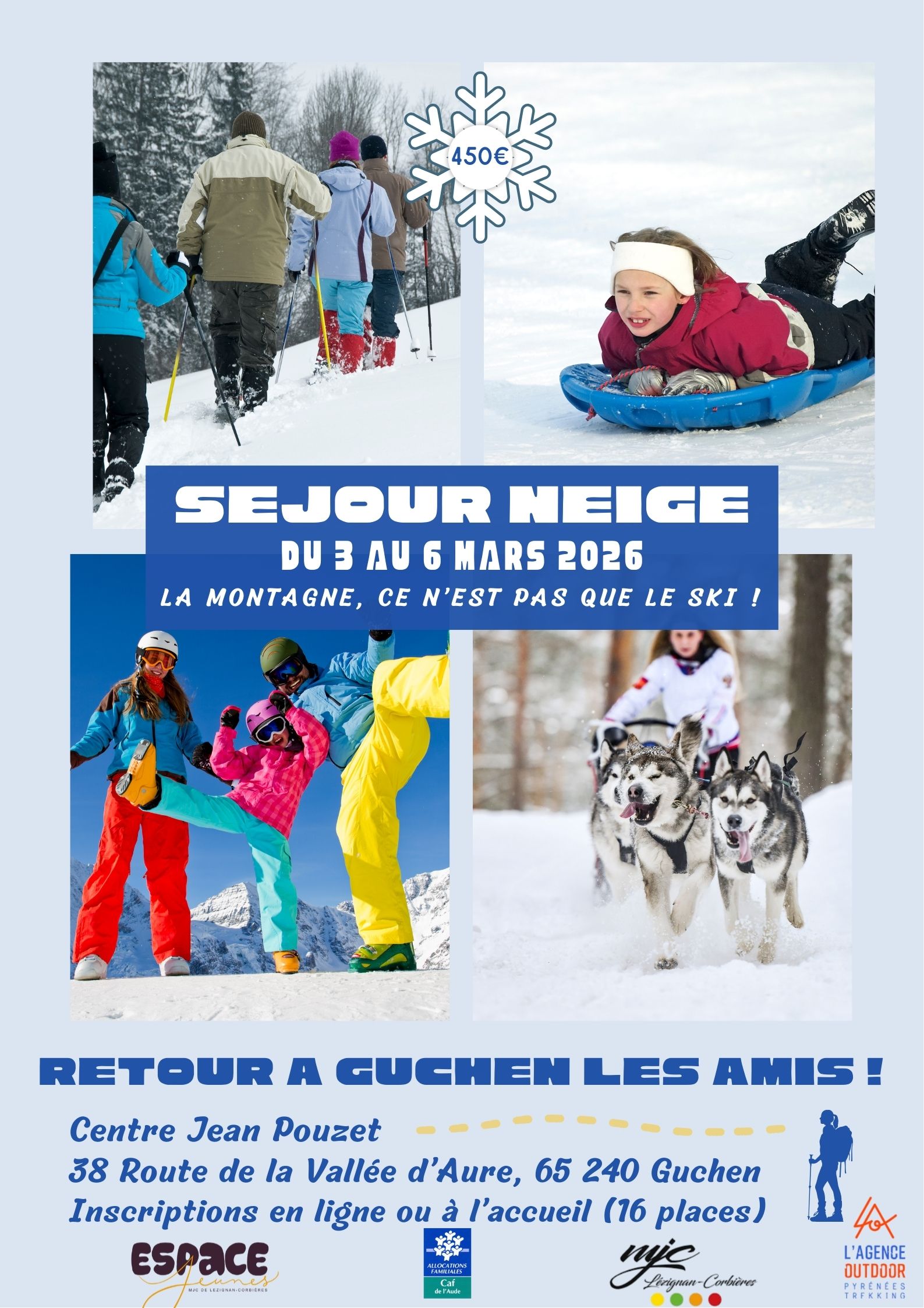 Séjour ESPACE JEUNES à la Neige