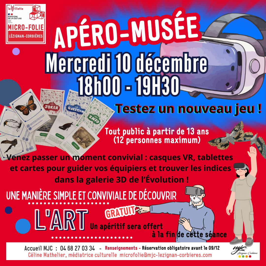Le 10 décembre, c'est apéro musée !