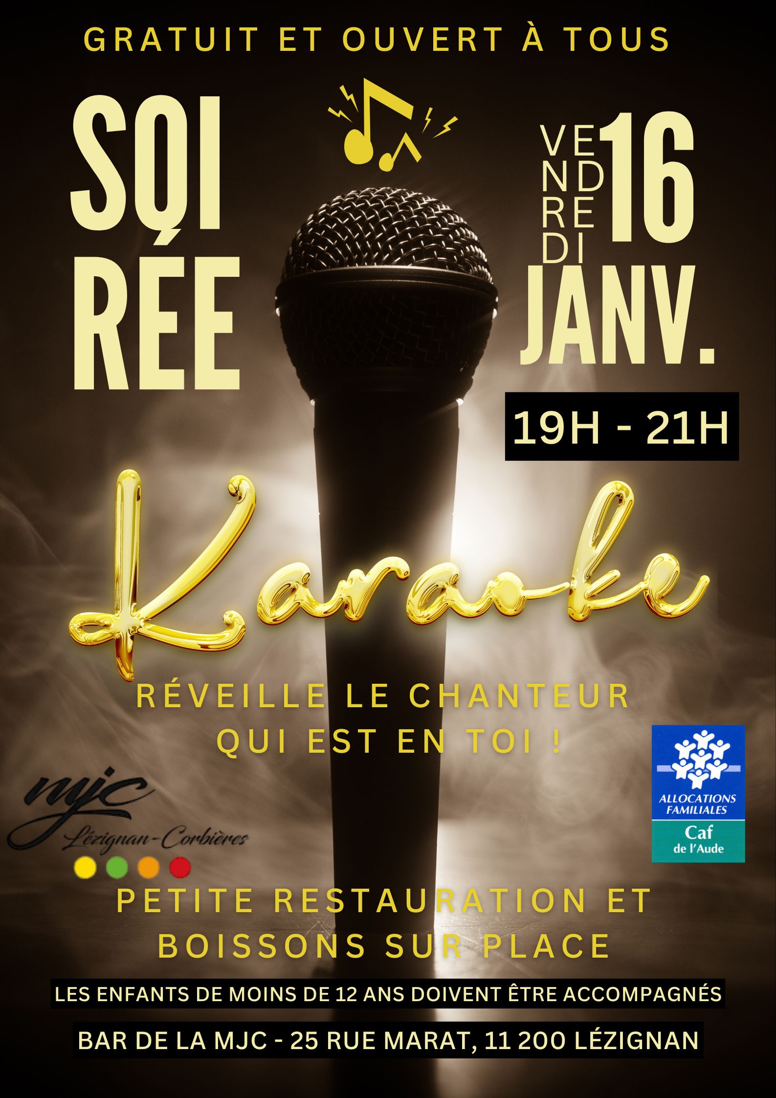 Soirée Karaoké, c'est le vendredi à la MJC !