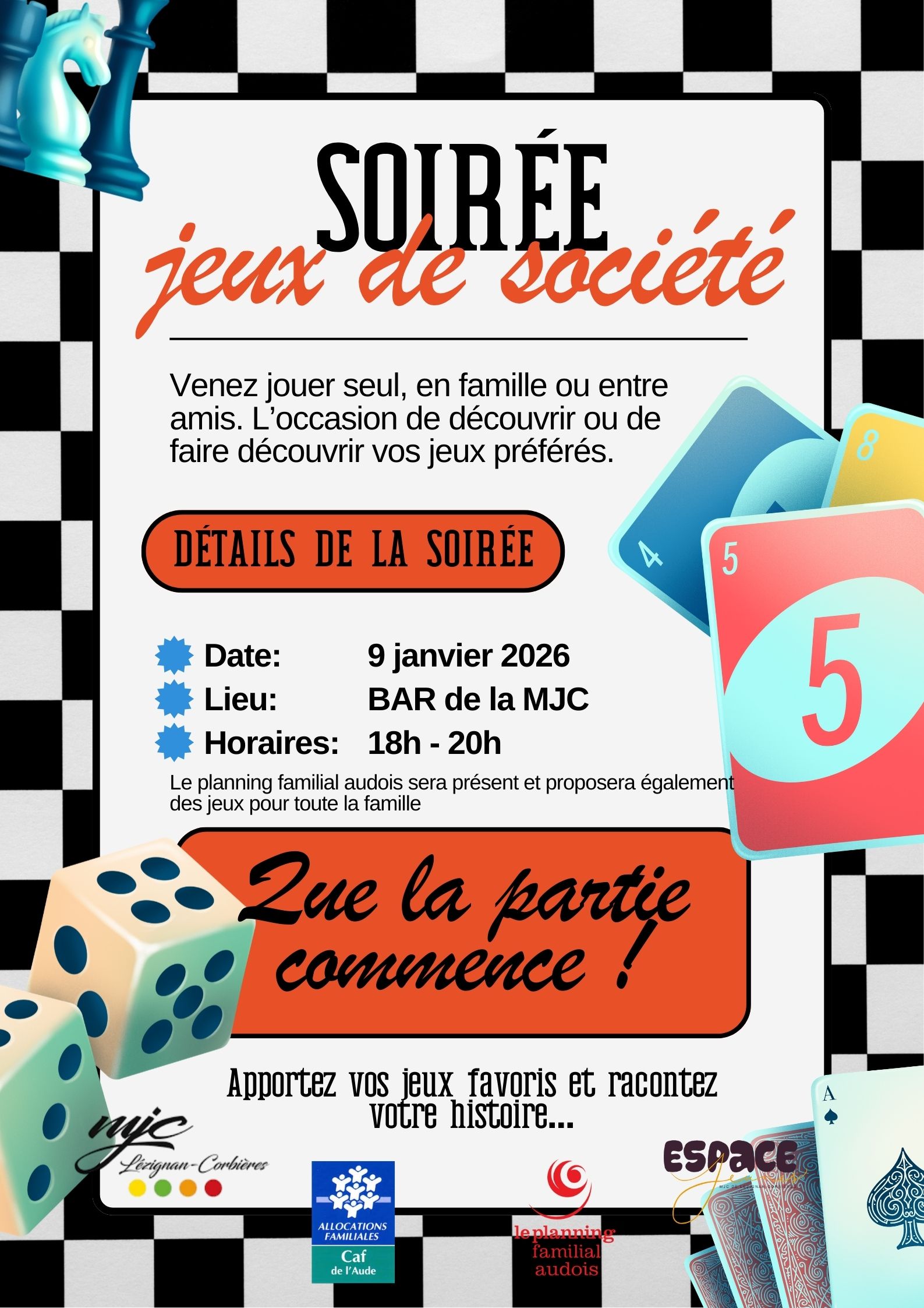 Soirée jeux de société