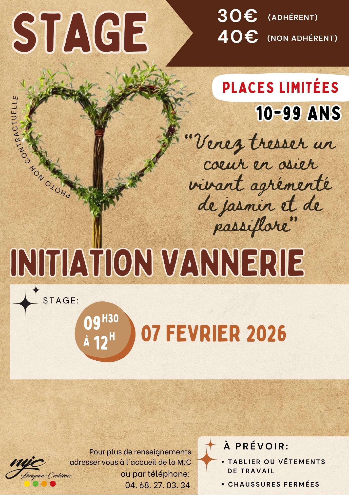 Stage de Vannerie COEUR À PLANTER