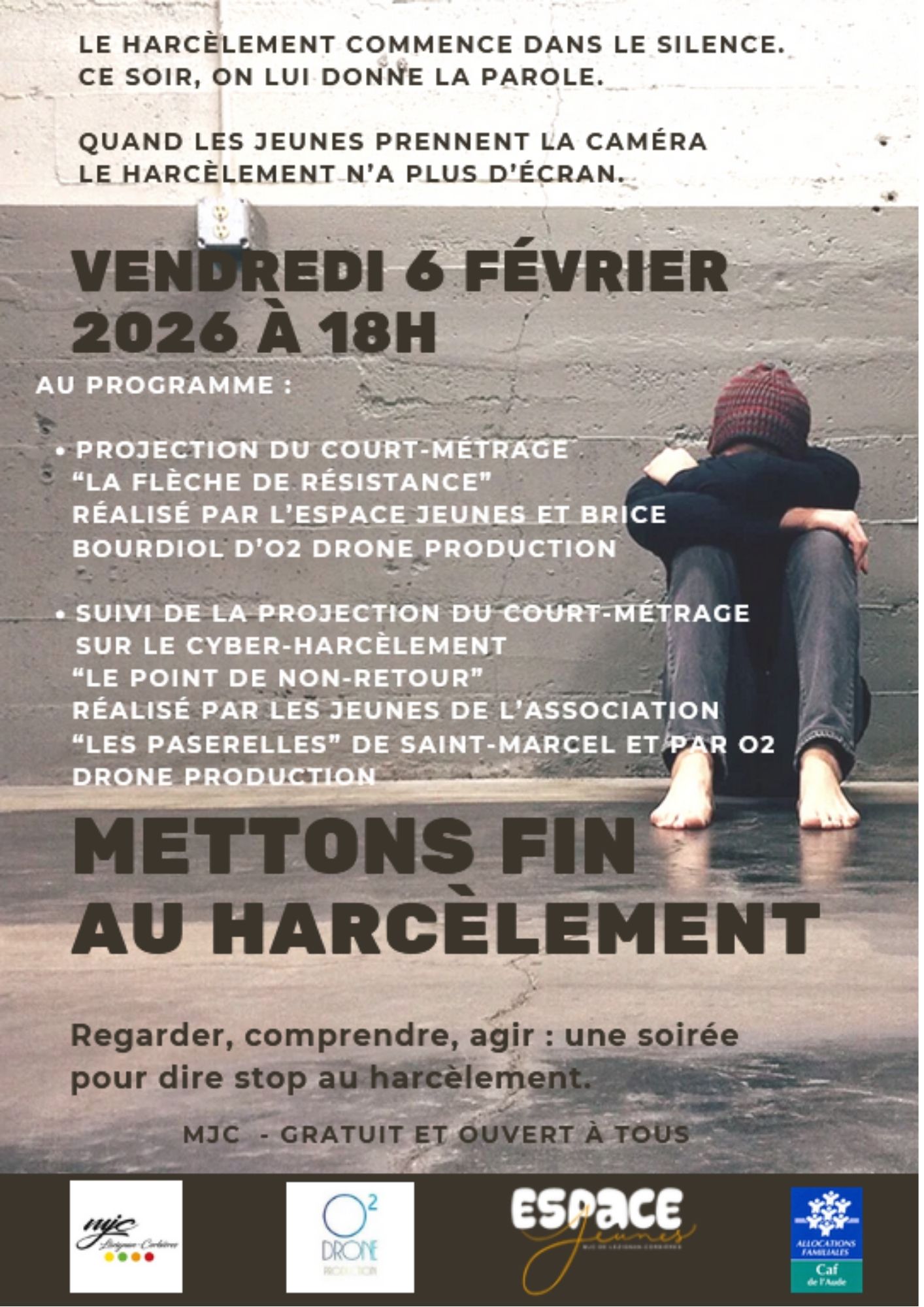 Mettons fin au harcèlement : Regarder, comprendre, agir : Une soirée pour dire stop au harcèlement