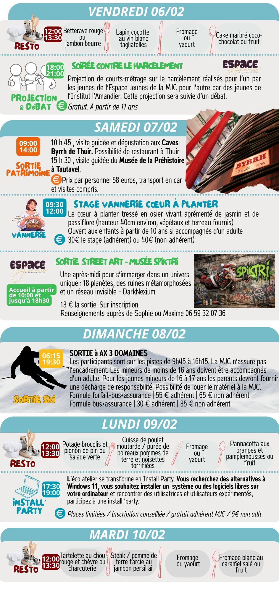 LES RENDEZ-VOUS DE LA MJC | Février 2026