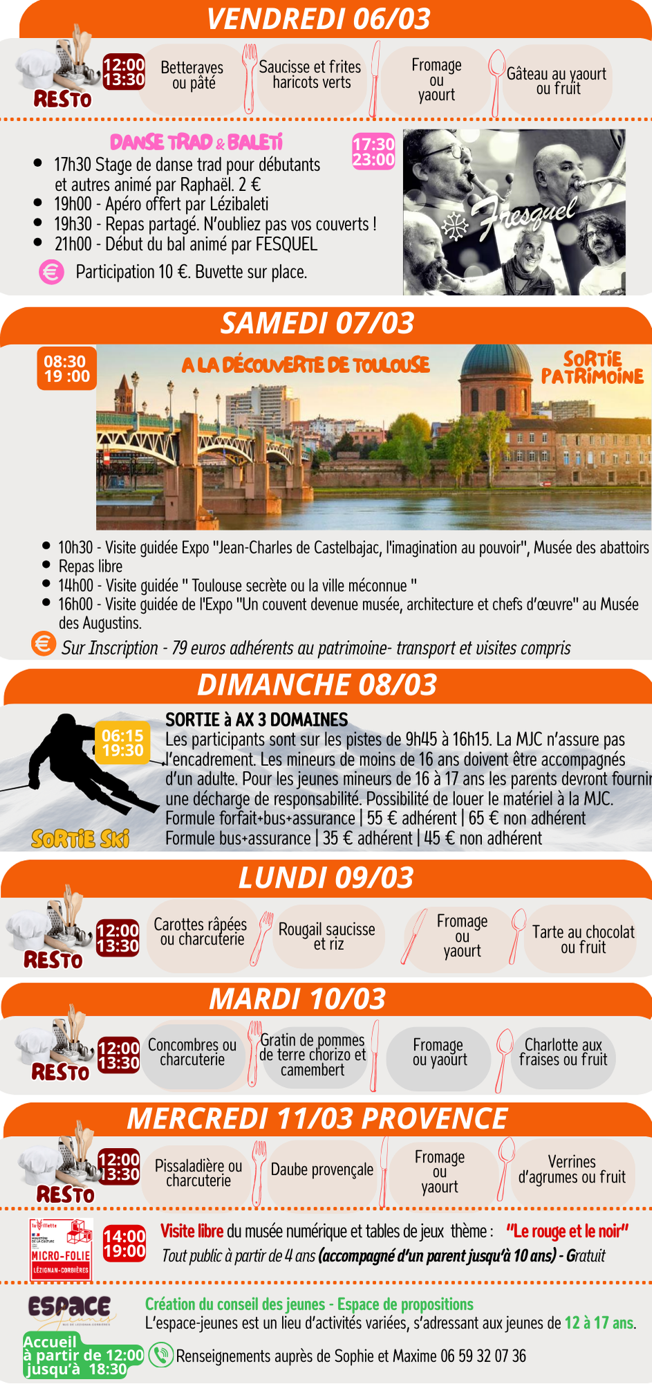 LES RENDEZ-VOUS DE LA MJC | Mars 2026