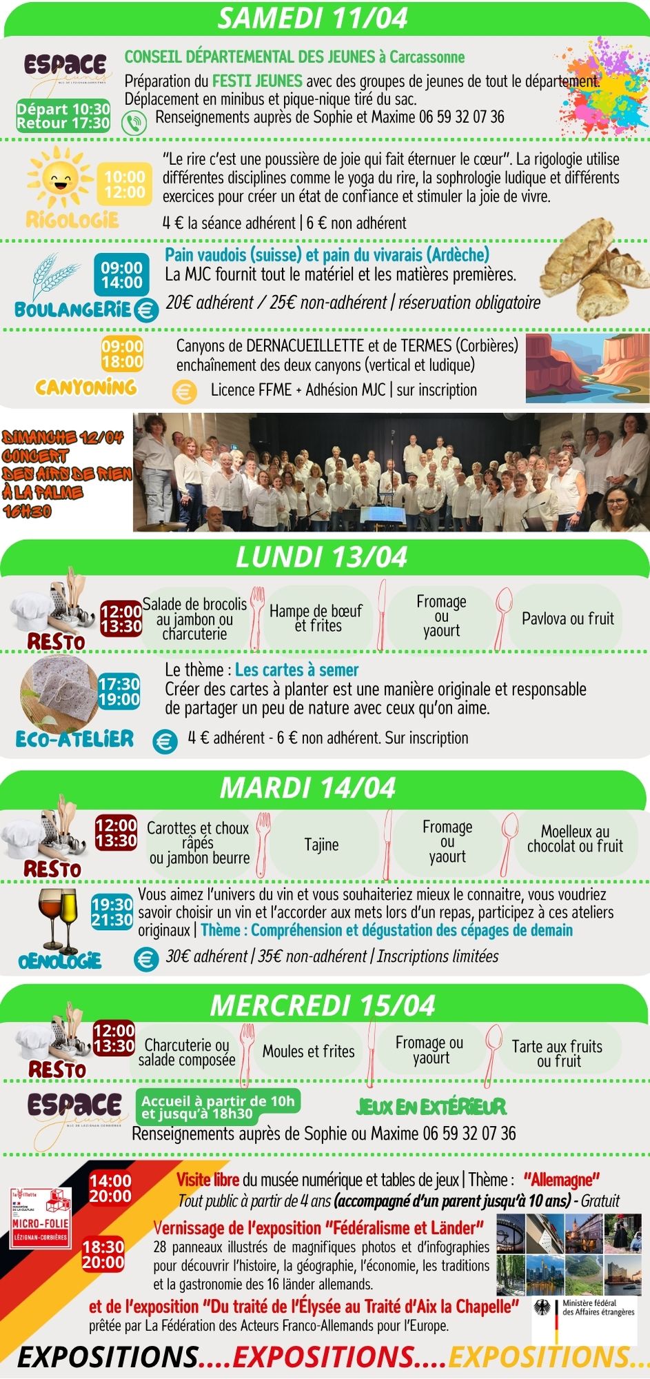 LES RENDEZ-VOUS DE LA MJC | Avril 2026