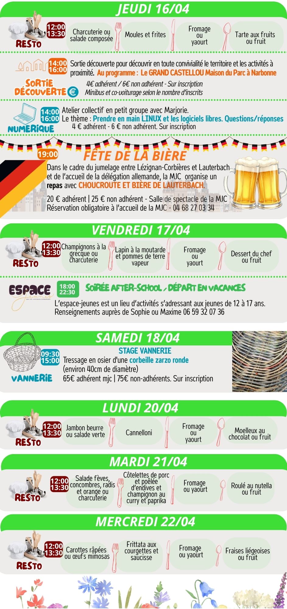 LES RENDEZ-VOUS DE LA MJC | Avril 2026