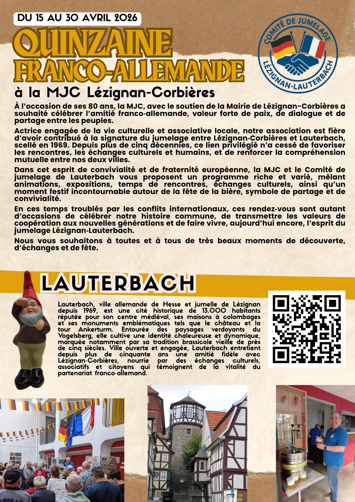 QUINZAINE FRANCO-ALLEMANDE A LA MJC