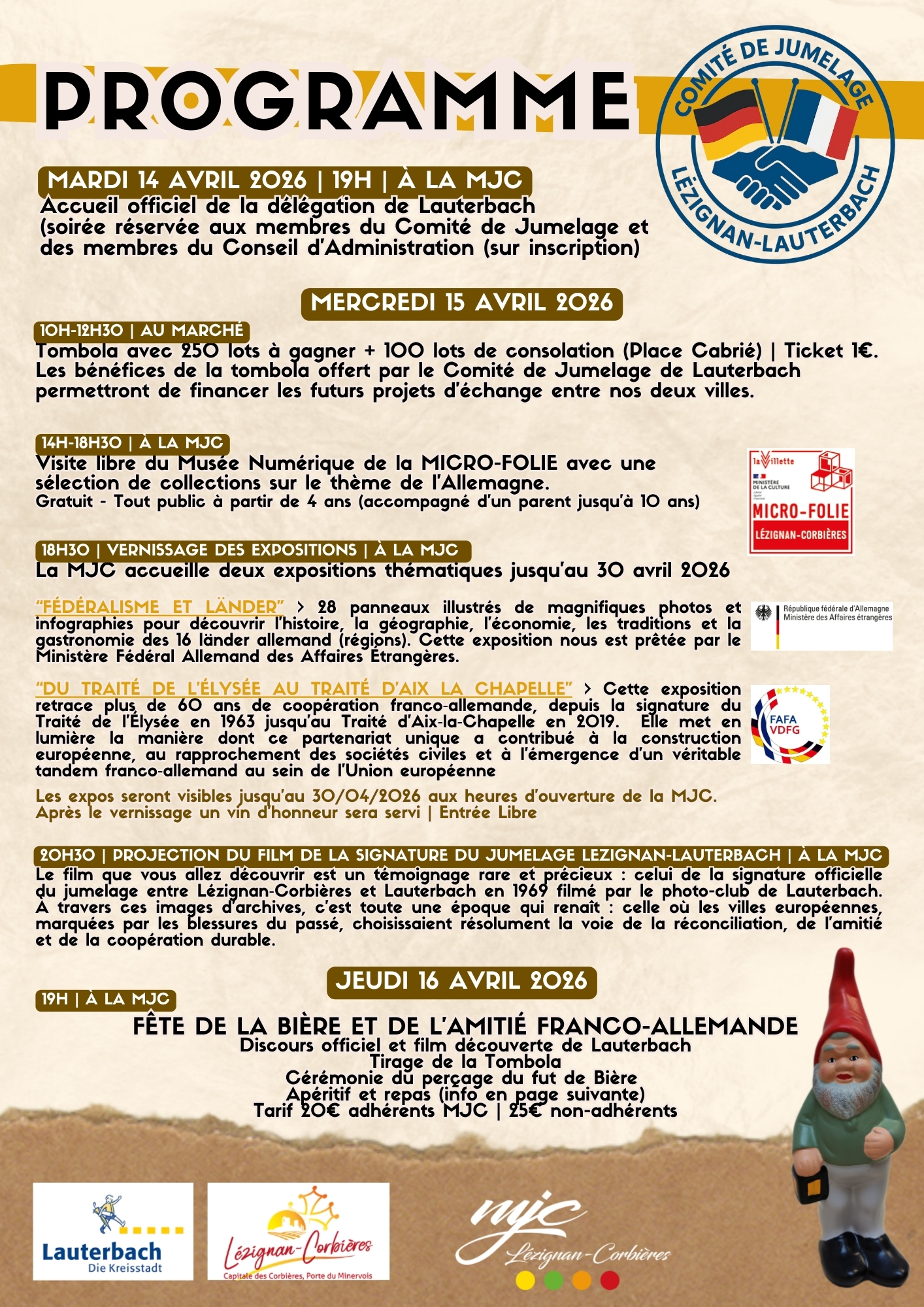 QUINZAINE FRANCO-ALLEMANDE A LA MJC