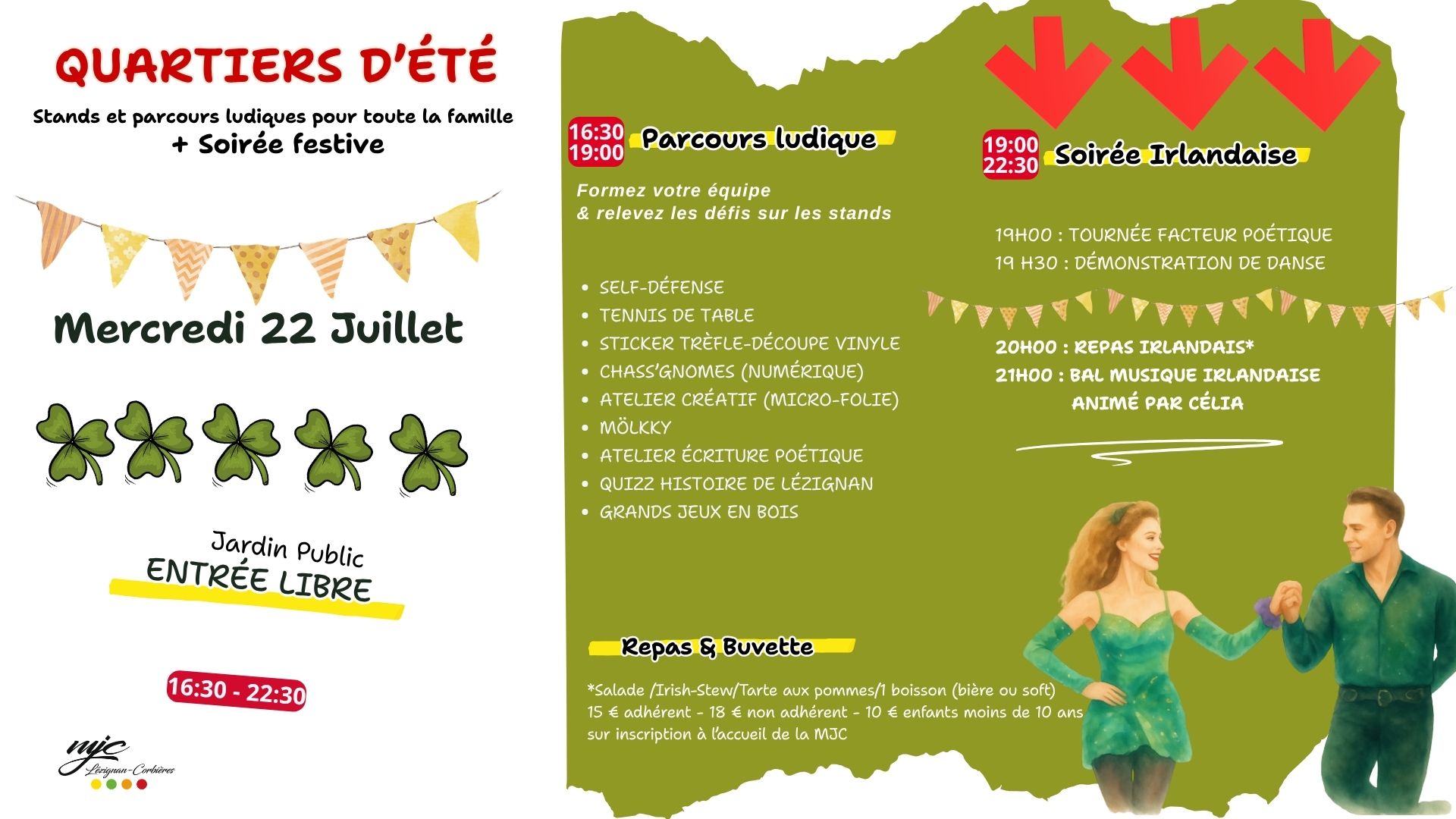 Quartiers d'été / Soirée Irlandaise