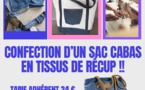 STAGE CREATION SAC CABAS EN TISSUS DE RECUP