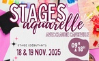 NOUVEAU CETTE ANNÉE ! STAGES D'AQUARELLE