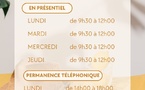 HORAIRES D'OUVERTURE ÉTÉ MJC