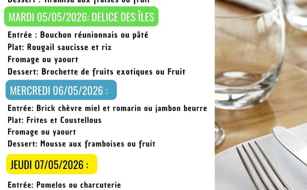 Menu de la semaine