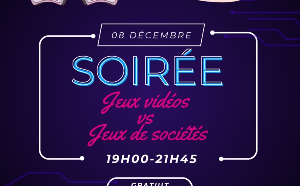 Soirée jeux de société &amp; jeux vidéos