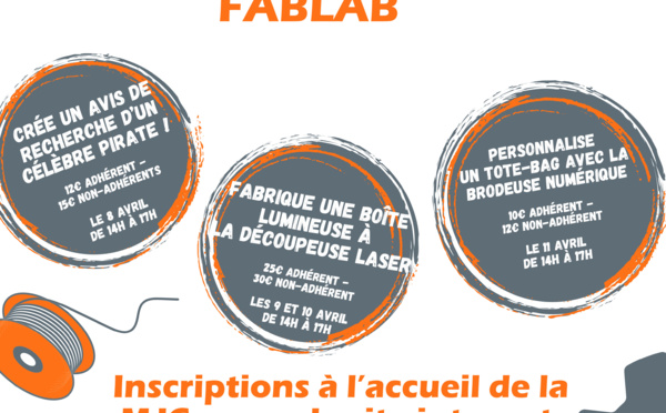 STAGES VACANCES ENFANTS/ADOS AU FABLAB