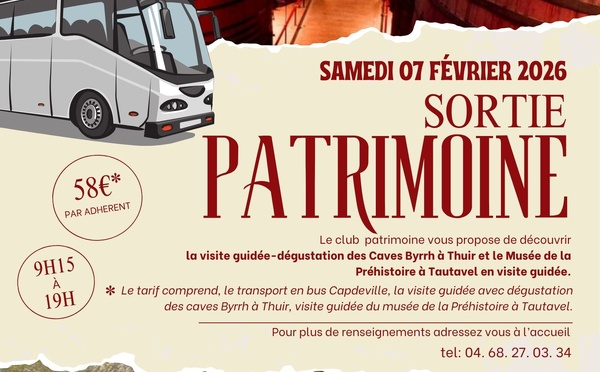 Sortie patrimoine février 2026