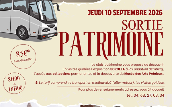 Nouvelle sortie patrimoine