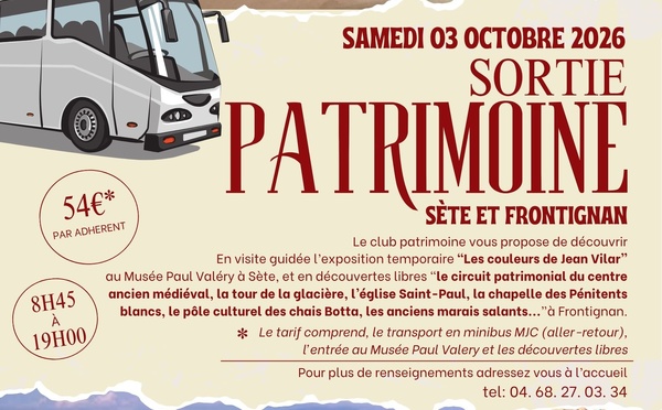 SORTIE PATRIMOINE SÈTE ET FRONTIGNAN