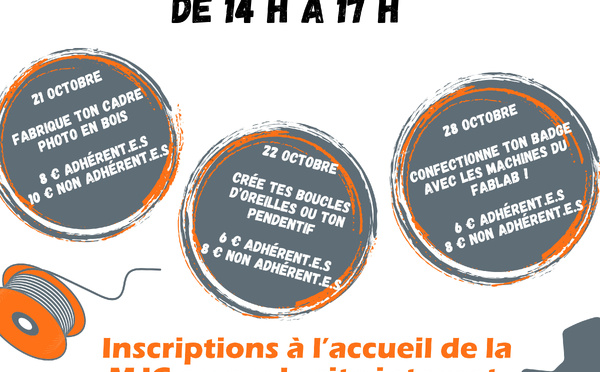 Stages FABLAB Octobre 2026